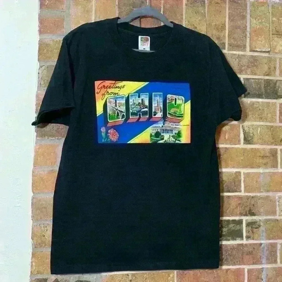 2006 Greetings from Ohio black t-shirt - Picture 1 of 4